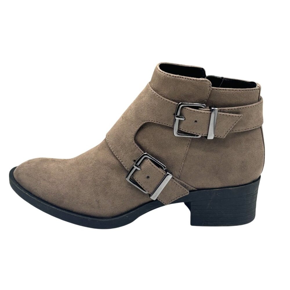 Kenneth Cole Reaction Women's Re-Buckle Booties, Putty Masilla Mastic, Size 5
